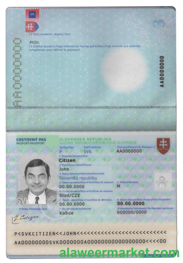 Slovakia passport